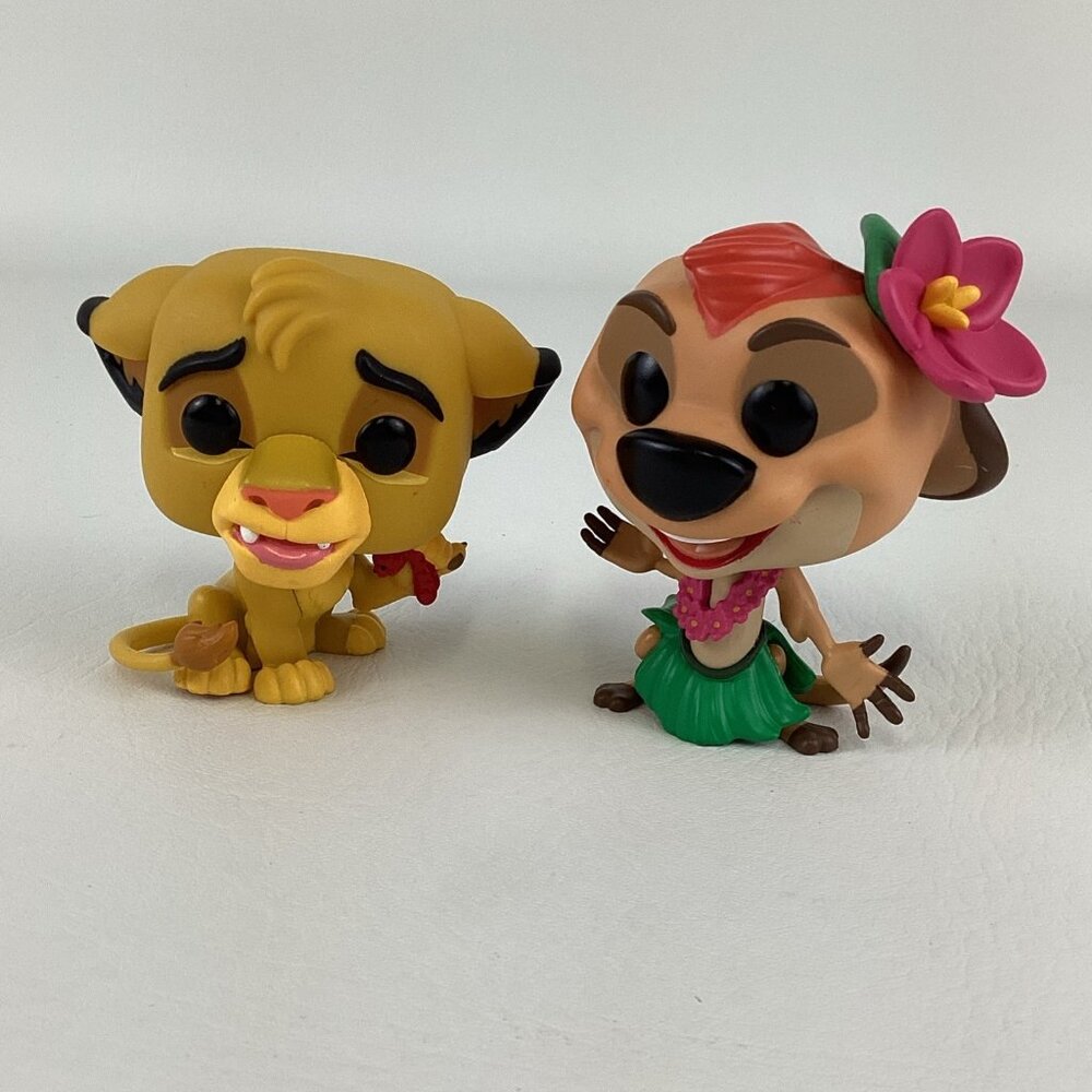 Funko Pop Movies Disney The Lion King Luau Timon Simba 3" Vinyl Character Figure